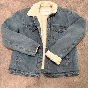 Denim Fleece Lined Jacket
